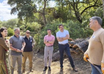 Comienza la campaña de saca de corcho en los Montes de Propio